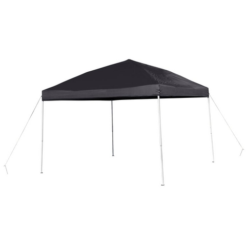 10’x10’ Black Outdoor Pop Up Event Slanted Leg Canopy