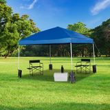 10’x10’ Blue Pop Up Event Straight Leg Canopy Tent