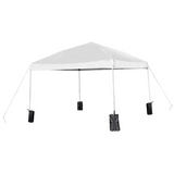 10’x10’ White Pop Up Event Straight Leg Canopy Tent