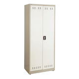 72"H Steel Storage Cabinet Gray - Heavy-Gauge Steel Construction, Adjustable Shelves, Locking Door Handle