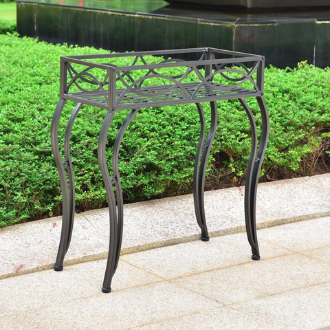 Segovia Iron Rectangular Plant Stand | Classic and Elegant Design