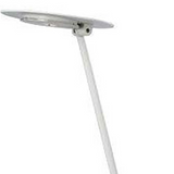 15" White Metal Desk Table Lamp With White Shade - WhatYouNeedSales