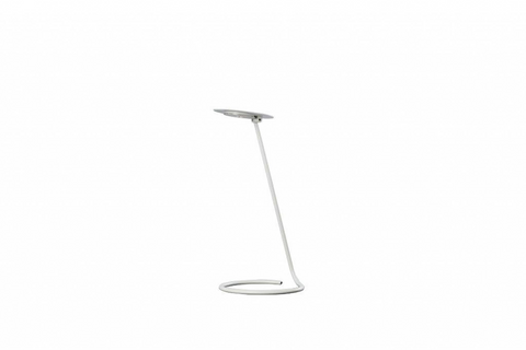 15" White Metal Desk Table Lamp With White Shade - WhatYouNeedSales