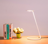 15" White Metal Desk Table Lamp With White Shade - WhatYouNeedSales