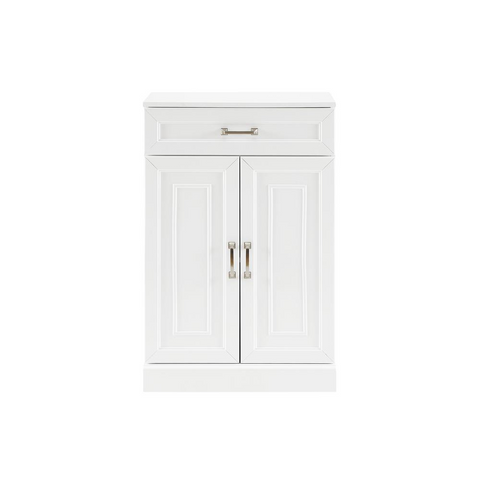 Stanton Storage Cabinet White | Modular Design, Adjustable Shelf | Perfect for Organizing Smaller Spaces