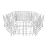 vidaXL Hexagonal Gabion Raised Bed 63"x55.1"x19.7"