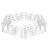 vidaXL Hexagonal Gabion Raised Bed 78.7"x68.1"x15.7" - Create a Stylish Border for Your Garden