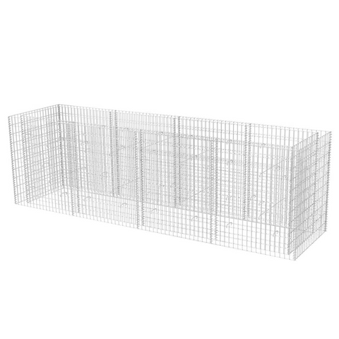 vidaXL Gabion Raised Bed Steel 141.7"x35.4"x39.4" - Create a Stylish Border for Your Garden