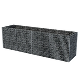 vidaXL Gabion Raised Bed Steel 141.7"x35.4"x39.4" - Create a Stylish Border for Your Garden