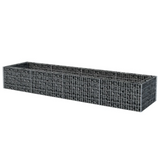 vidaXL Gabion Raised Bed Steel 141.7"x35.4"x19.7" - Create a Stylish Border for Your Garden or Patio