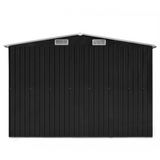 vidaXL Garden Shed 101.2"x192.5"x71.3" Metal Anthracite - Durable Outdoor Storage Solution