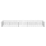 vidaXL Gabion Raised Bed Galvanized Steel 177.2"x35.4"x19.7" - Sturdy and Stylish Garden Border