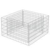 vidaXL Gabion Raised Bed Galvanized Steel 35.4"x35.4"x19.7"