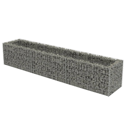 vidaXL Gabion Raised Bed Galvanized Steel 106.3"x19.7"x19.7"