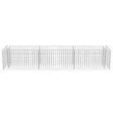 vidaXL Gabion Raised Bed Galvanized Steel 106.3"x19.7"x19.7"