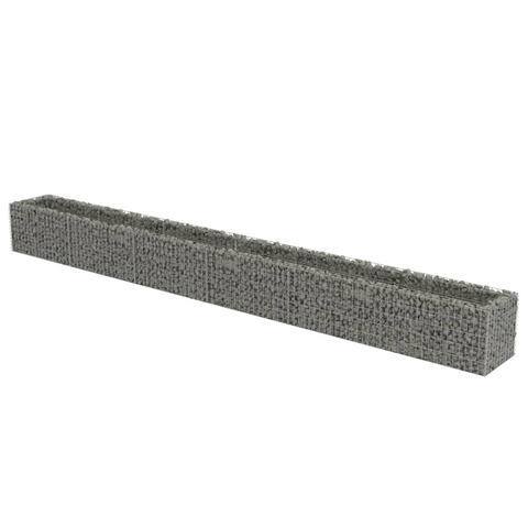 vidaXL Gabion Raised Bed Galvanized Steel 212.6"x19.7"x19.7"