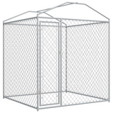 vidaXL Outdoor Dog Kennel with Canopy Top 78.7"x78.7"x88.6" | Safe and Spacious