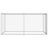 vidaXL Outdoor Dog Kennel 150.4"x75.6"x72.8" - Durable Galvanized Steel Construction