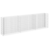 vidaXL Gabion Raised Bed Galvanized Steel 106.3"x11.8"x35.4"