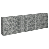 vidaXL Gabion Raised Bed Galvanized Steel 106.3"x11.8"x35.4"