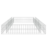 vidaXL Gabion Raised Bed Galvanized Steel 78.7"x39.4"x7.9"