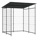 vidaXL Bicycle Shed 74.8"x74.8"x87.4" Steel Black - Sturdy and Durable Bike Shelter