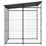 vidaXL Bicycle Shed 74.8"x74.8"x87.4" Steel Black - Sturdy and Durable Bike Shelter