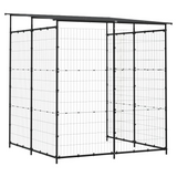 vidaXL Bicycle Shed 74.8"x74.8"x87.4" Steel Black - Sturdy and Durable Bike Shelter