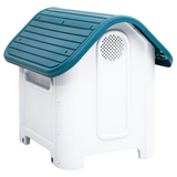 vidaXL Dog House Blue 23.2"x29.5"x26" Polypropylene - Comfortable Shelter for Your Beloved Pet