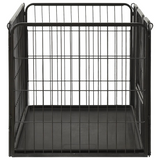 vidaXL Puppy Playpen Steel 36"x23.2"x24" - Versatile, Easy to Assemble, Indoor and Outdoor Use