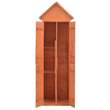 vidaXL Garden Storage Shed 28"x23.6"x83.9" Wood - Compact Design, Waterproof Roof, Easy Assembly