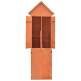 vidaXL Garden Storage Shed 28"x23.6"x83.9" Wood - Compact Design, Waterproof Roof, Easy Assembly