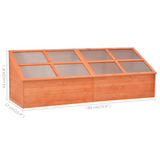 vidaXL Greenhouse Wood 70.9"x22.4"x24.4" - Durable, Spacious, and Weather-Resistant Garden Greenhouse