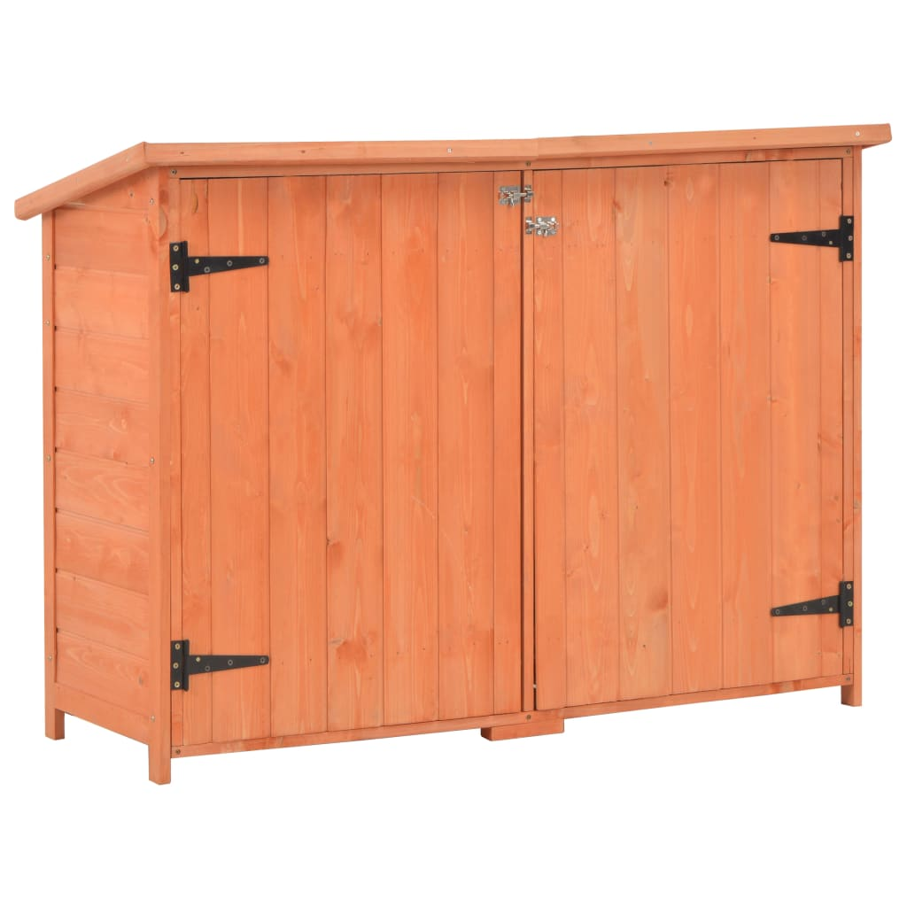 vidaXL Garden Storage Shed 47.2"x19.6"x35.8" Wood - Compact Design and Waterproof Roof