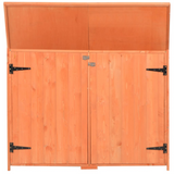 vidaXL Garden Storage Shed 47.2"x19.6"x35.8" Wood - Compact Design and Waterproof Roof