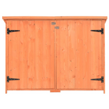 vidaXL Garden Storage Shed 47.2"x19.6"x35.8" Wood - Compact Design and Waterproof Roof