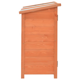 vidaXL Garden Storage Shed 47.2"x19.6"x35.8" Wood - Compact Design and Waterproof Roof