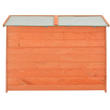 vidaXL Garden Storage Shed 47.2"x19.6"x35.8" Wood - Compact Design and Waterproof Roof