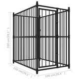 vidaXL Outdoor Dog Kennel 59.1"x39.4"x59.1" - Safety, Security, and Comfort for Your Puppy