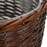 vidaXL Planter Wicker with PE Lining - Rustic Charm for Your Garden