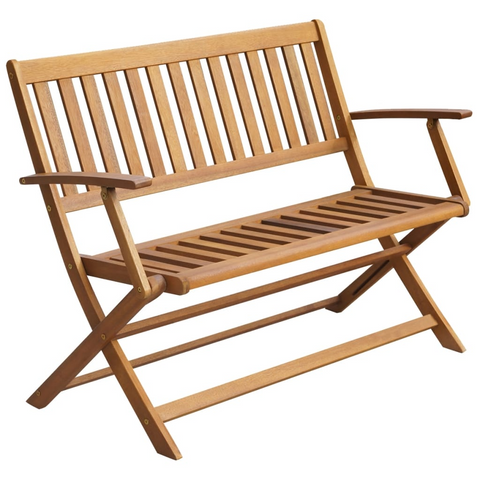 vidaXL Patio Bench with Cushion 47.2" Solid Acacia Wood - Outdoor Furniture for Comfort and Style