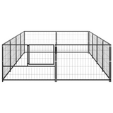 vidaXL Dog Playpen Black - Spacious Outdoor Play Paradise for Your Dogs