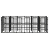 vidaXL Outdoor Dog Kennel Steel 119 ft² | Durable & Safe