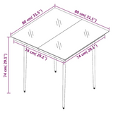 vidaXL 3 Piece Patio Dining Set Gray - Outdoor Furniture for Stylish and Comfortable Dining