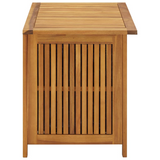 vidaXL Patio Storage Box 35.4"x19.7"x22.8" Solid Wood Acacia - Rustic Outdoor Storage Bench