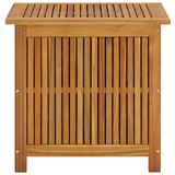 vidaXL Patio Storage Box 23.6"x19.7"x22.8" Solid Wood Acacia - Rustic Outdoor and Indoor Storage Solution