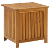 vidaXL Patio Storage Box 23.6"x19.7"x22.8" Solid Wood Acacia - Rustic Outdoor and Indoor Storage Solution