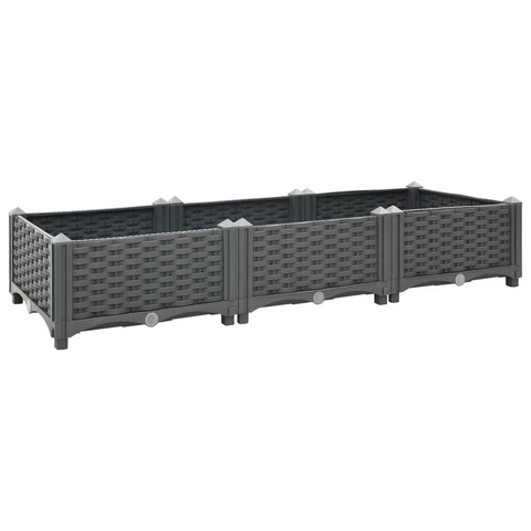 Shop vidaXL Raised Bed 47.2"x15.7"x9.1" Polypropylene - High-Quality, Sturdy Garden Planter