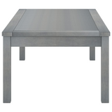 vidaXL Coffee Table 39.4"x19.7"x13" Gray Solid Acacia Wood - Outdoor Furniture