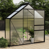 vidaXL Greenhouse Anthracite Aluminum 14.3 ft² | Protect Your Plants Year-Round